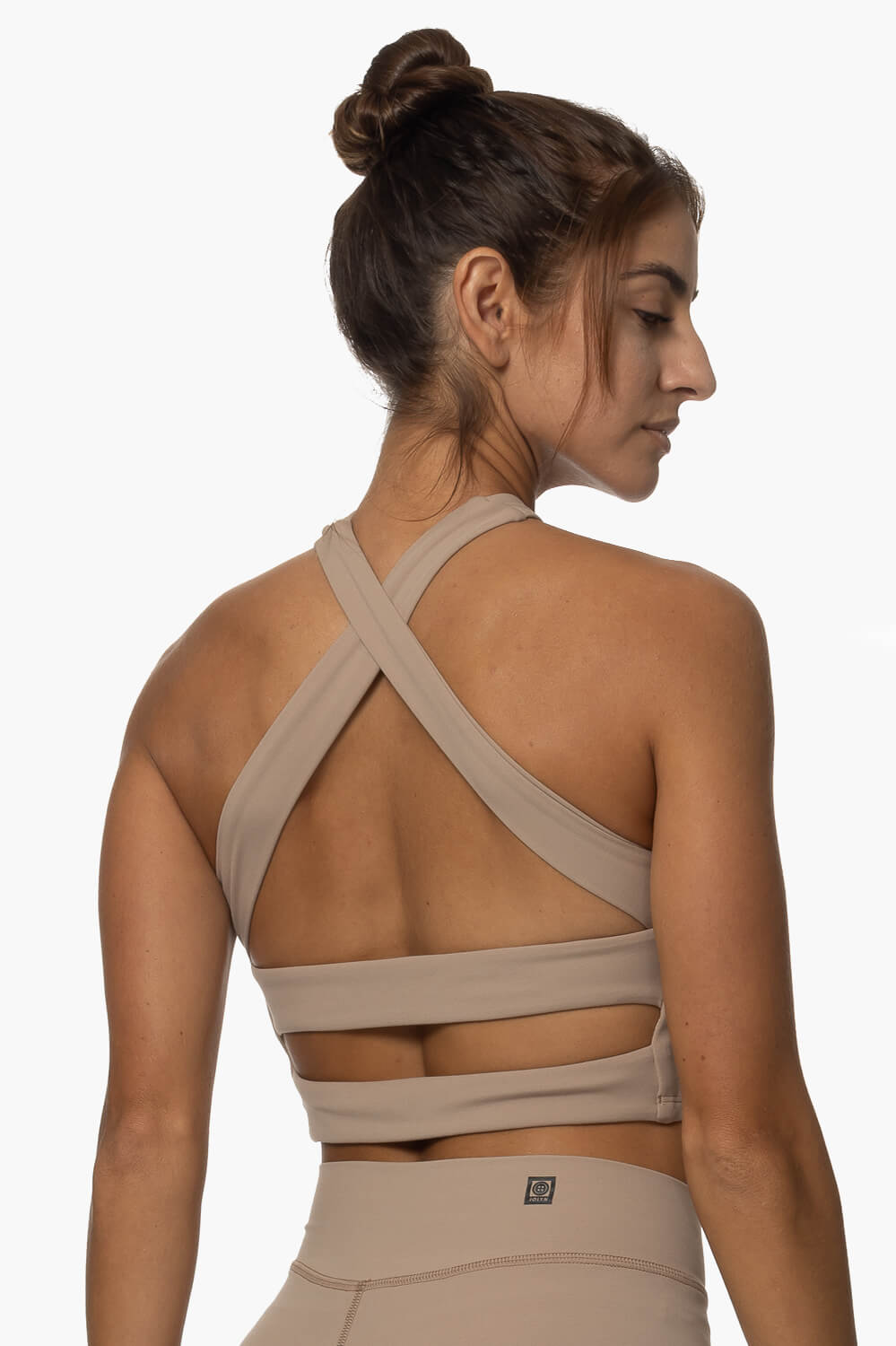  Pupukea Cross Over Sports Bra - Mocha