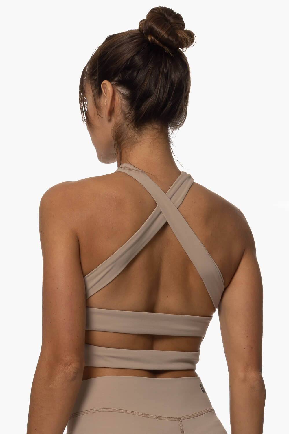  Pupukea Cross Over Sports Bra - Mocha