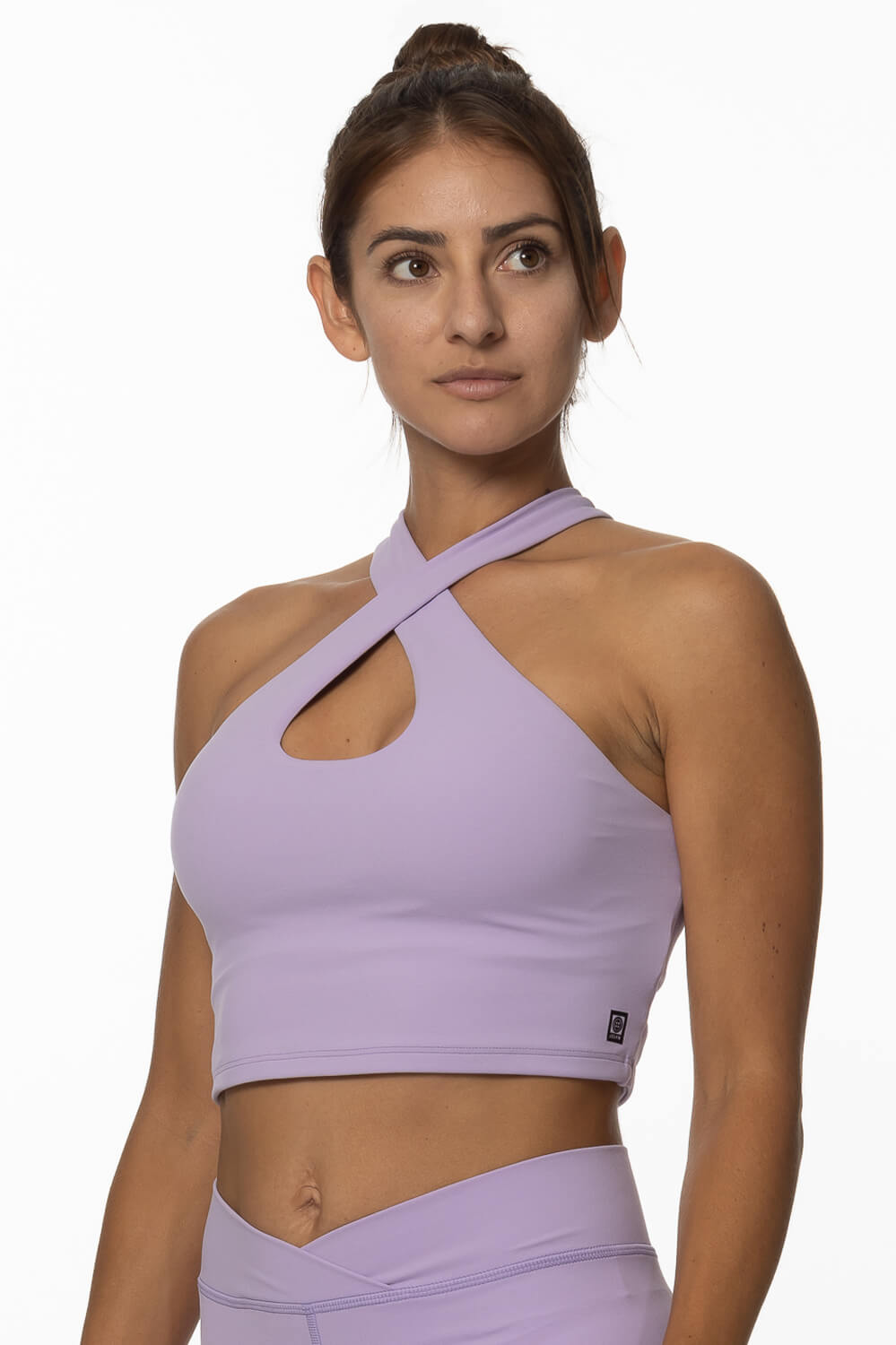  Pupukea Cross Over Sports Bra - Taro