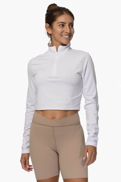  Snapper Cropped 1/4 Zip Up Pullover - Seasalt