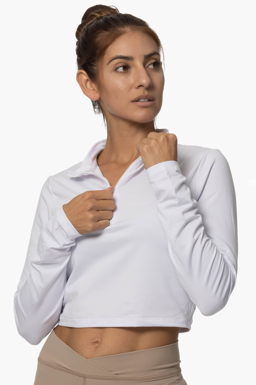  Snapper Cropped 1/4 Zip Up Pullover - Seasalt
