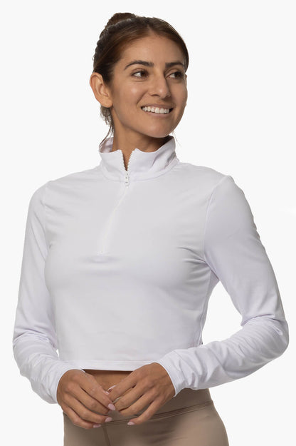  Snapper Cropped 1/4 Zip Up Pullover - Seasalt