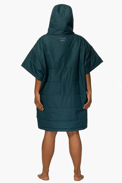  Voited Poncho - Deep Teal