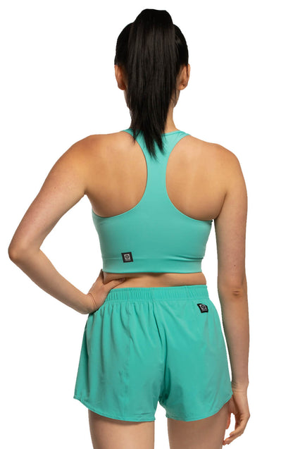 Janie High Waisted Run Short -Turquoise