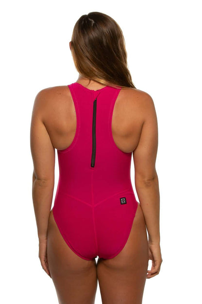  Anique Water Polo Suit - Dragon Fruit