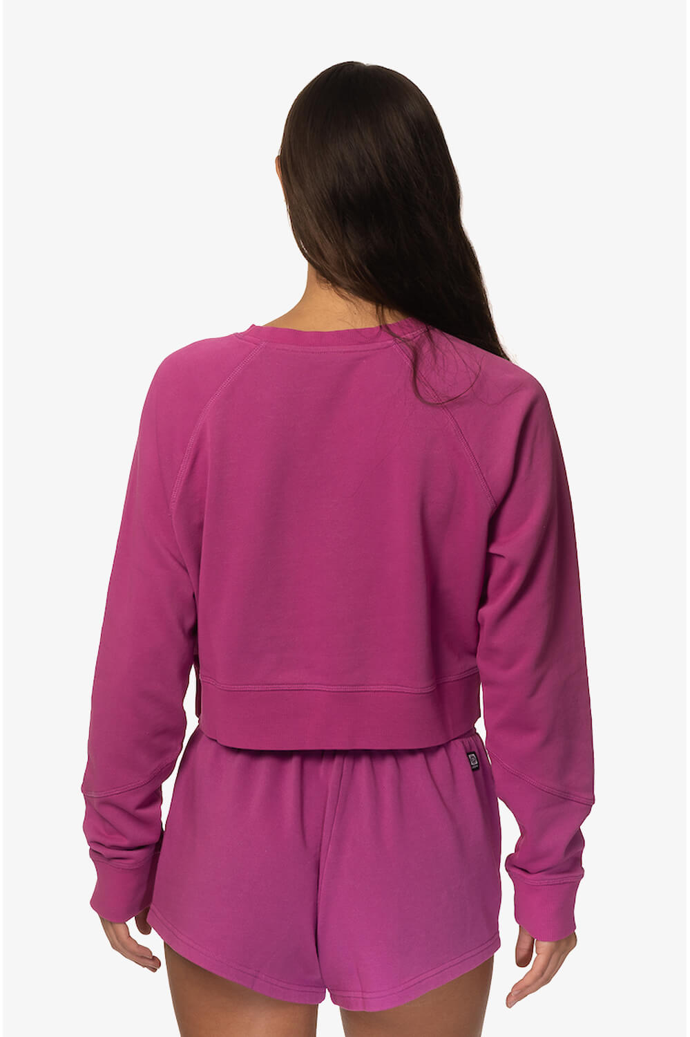  Brynn Cropped French Terry Crewneck - Leucadia