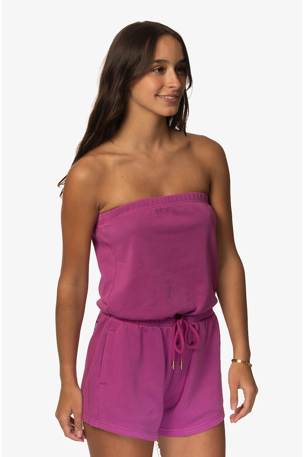  Payton French Terry Romper - Leucadia