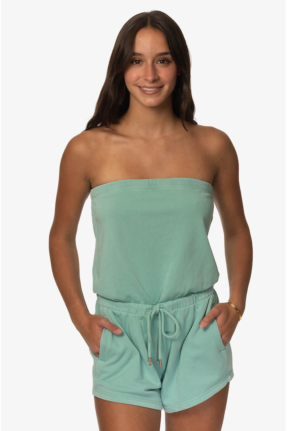  Payton French Terry Romper - Newport