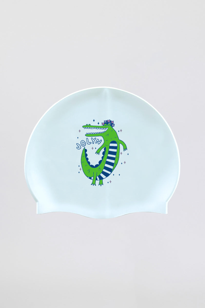  Silicone Swim Cap - Croc