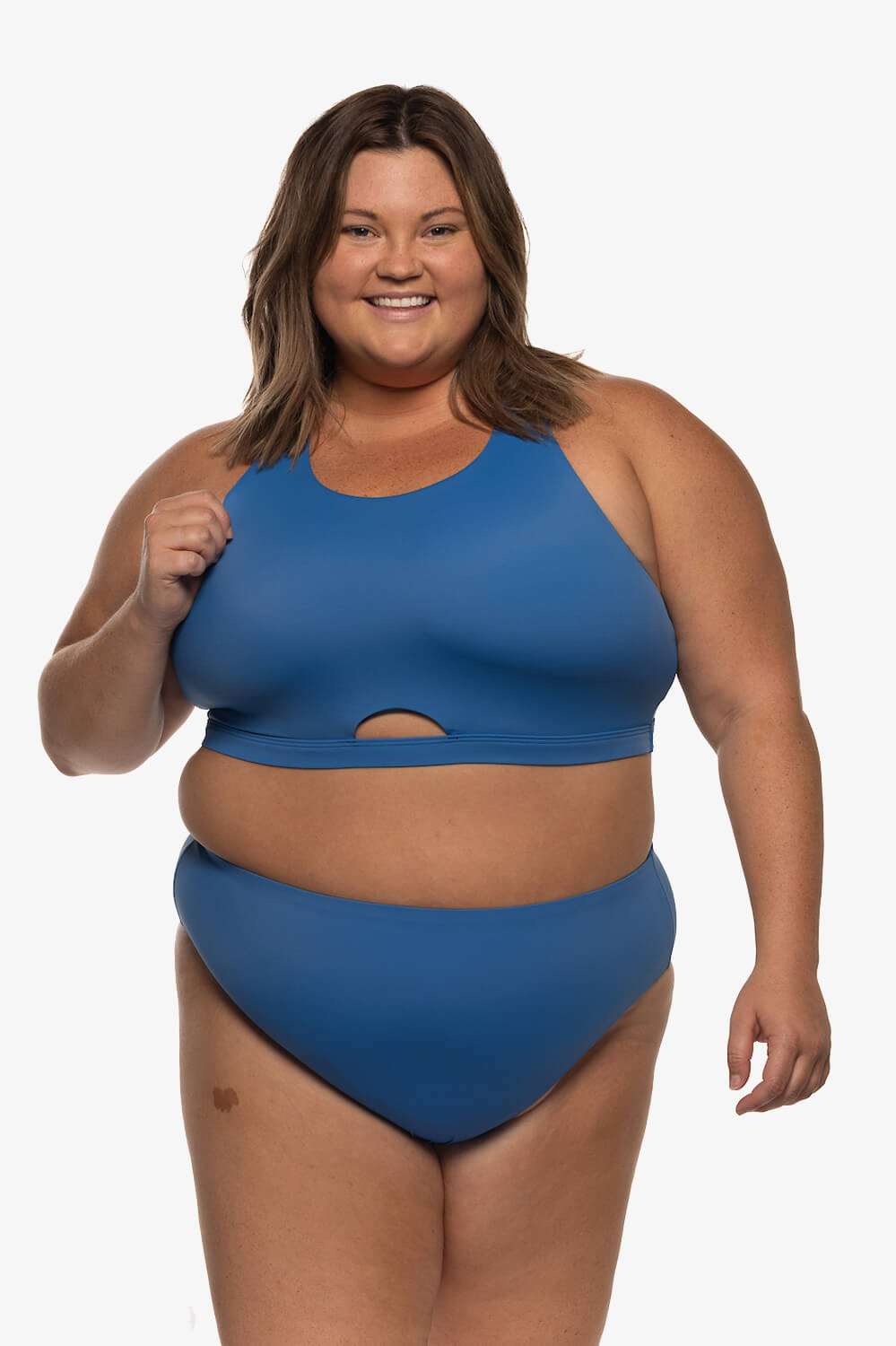  Carmen Bikini Top - Azul