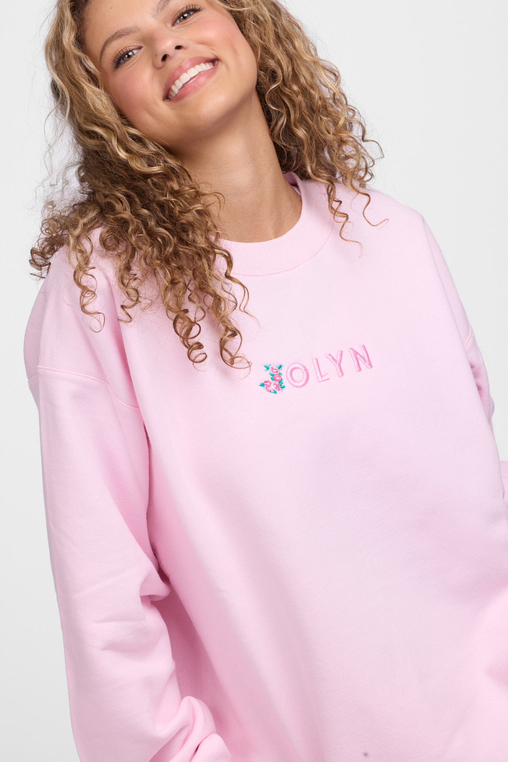  Roxanne Oversized Fleece Crewneck - Gloria