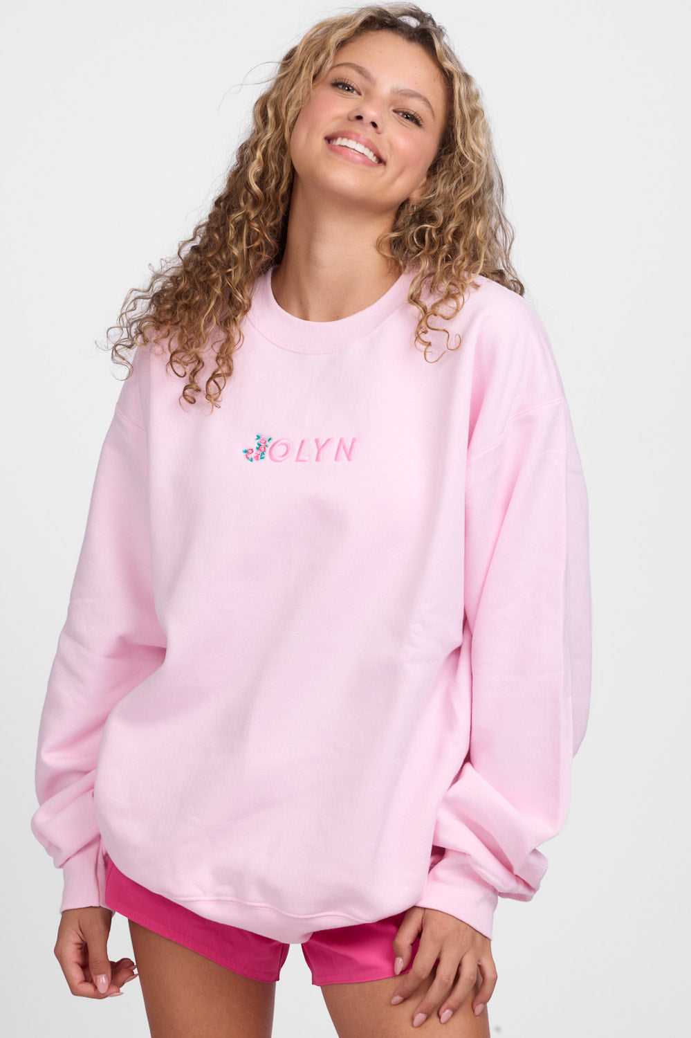  Roxanne Oversized Fleece Crewneck - Gloria