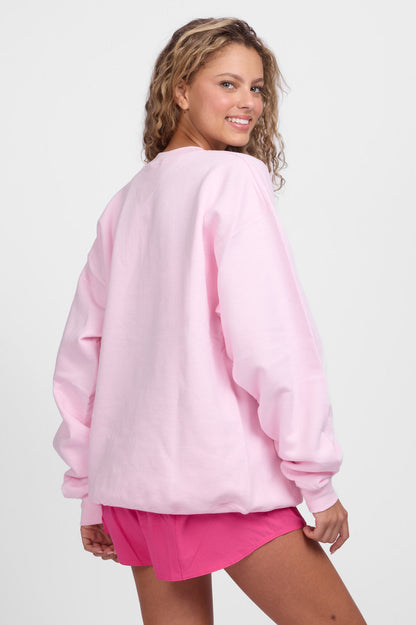  Roxanne Oversized Fleece Crewneck - Gloria