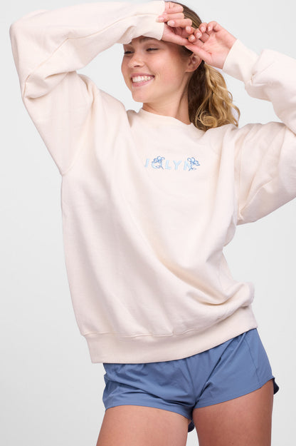  Roxanne Oversized Fleece Crewneck - Maria