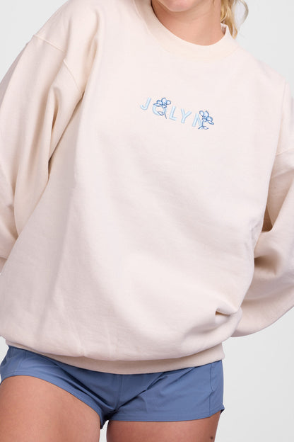  Roxanne Oversized Fleece Crewneck - Maria