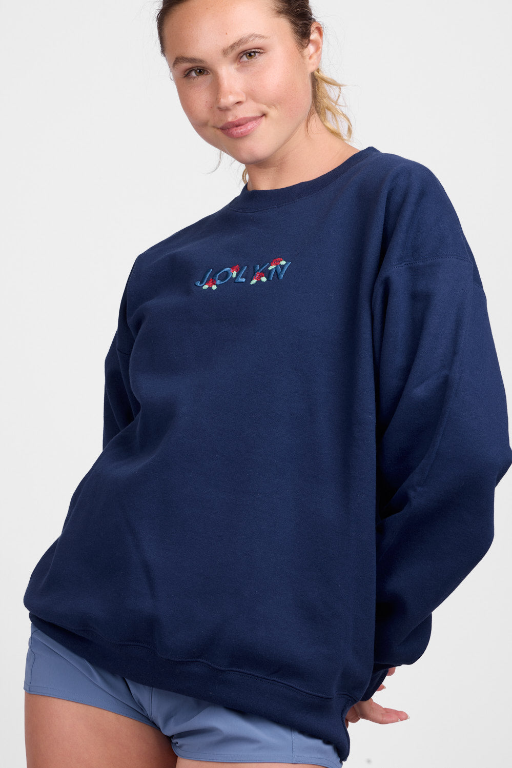  Roxanne Oversized Fleece Crewneck - Rosie