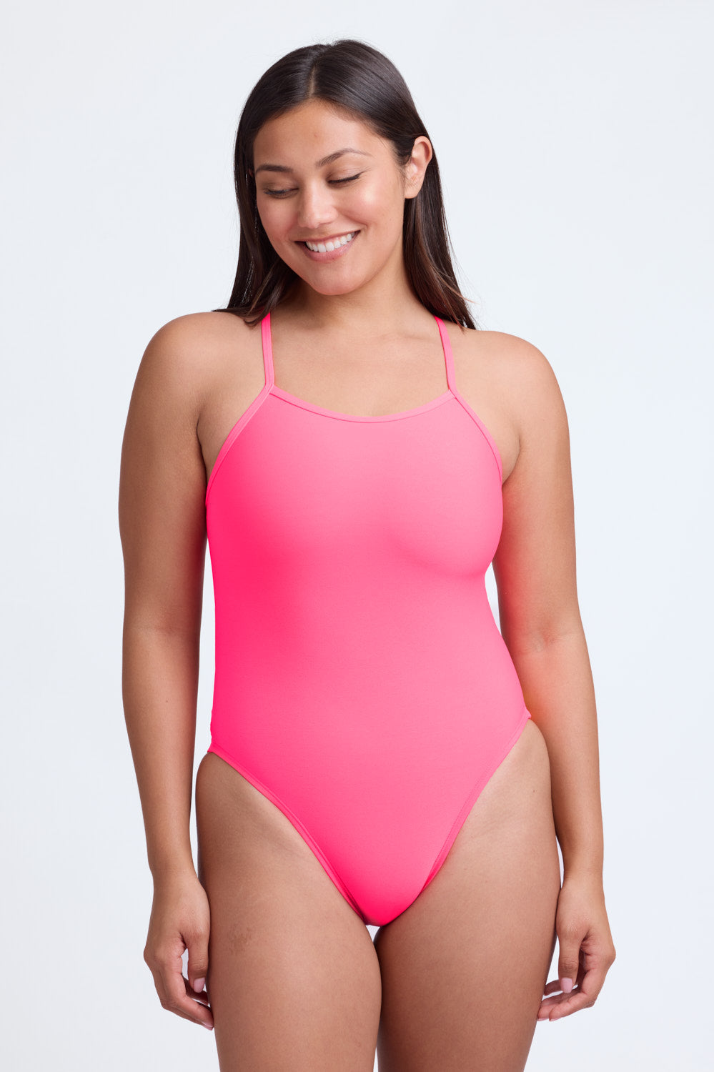  Gavin One Piece Swimsuit - Hot Pink Contrast