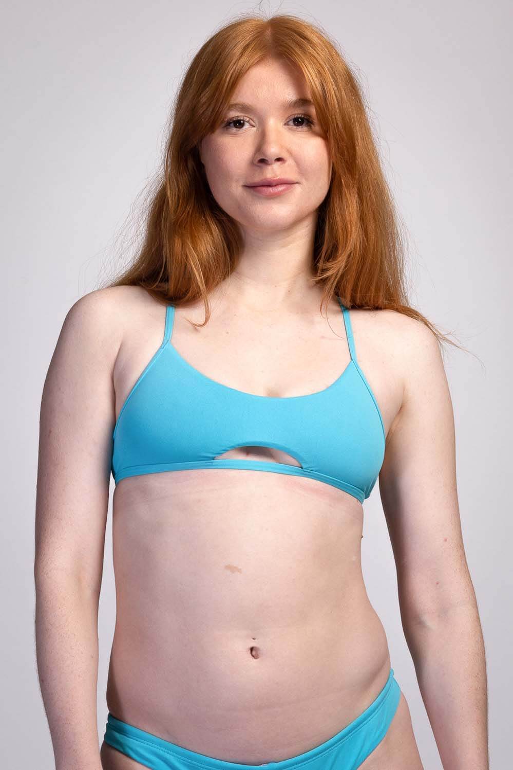  Nikki Bikini Top - Hawaii Blue
