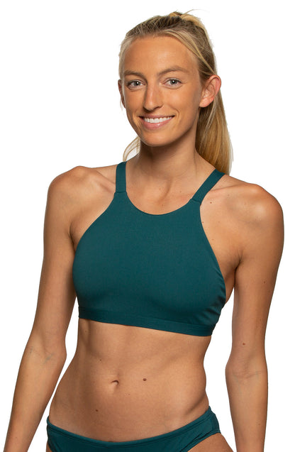  Kaylee Bikini Top - Peacock