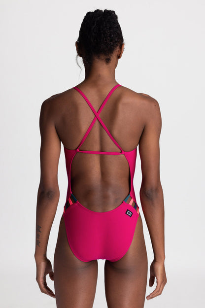  Julian One Piece Swimsuit - Dragon Fruit Contrast