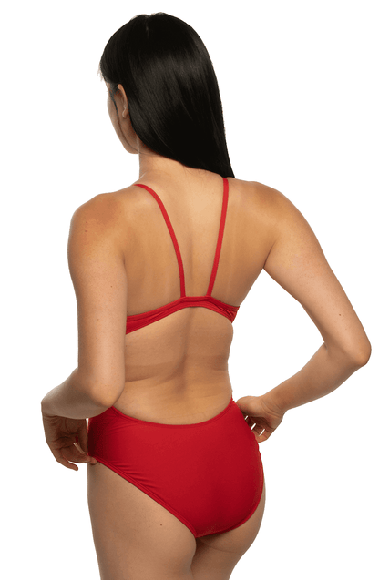  Devon Swim Onesie - Red