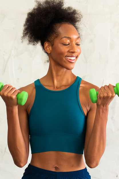  Rae Sports Bra - Peacock