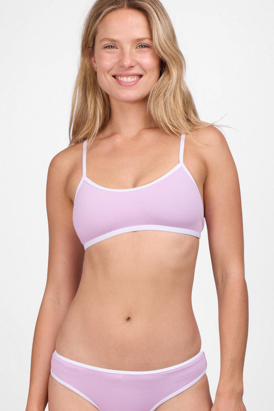  Jocelyn Bikini Top - Sour Grape Contrast