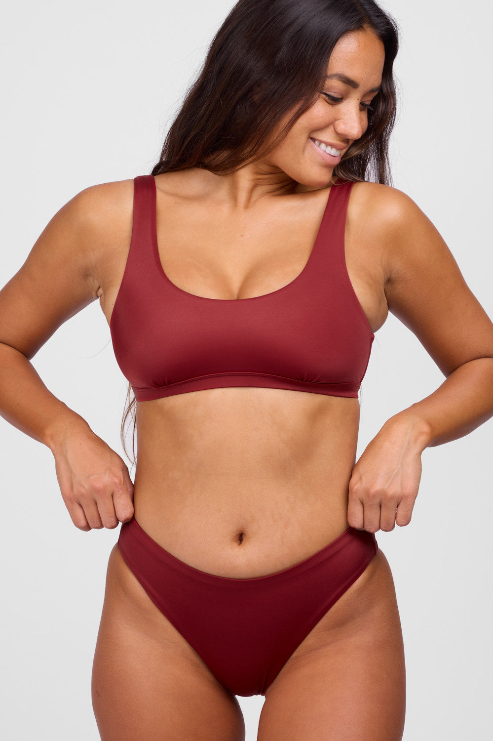  Emily Bikini Top -Garnet