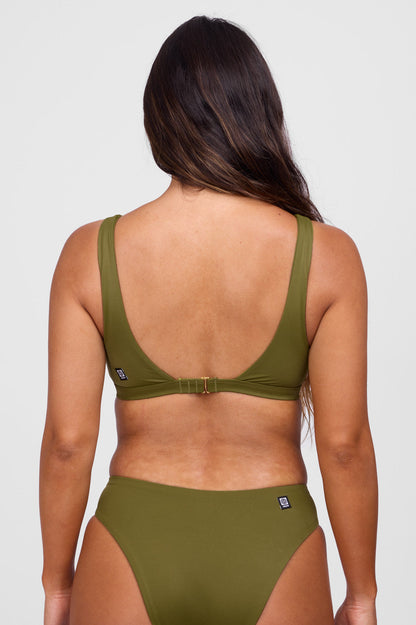  Emily Bikini Top -Kelp