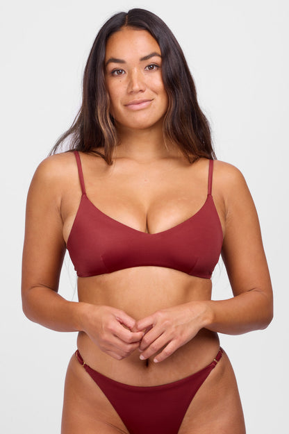  Julia Bikini Top - Garnet