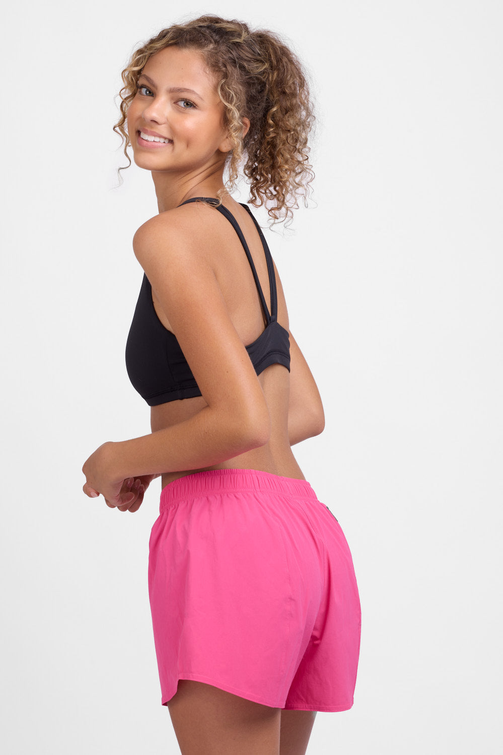  Janie 2.0 High Waisted Run Short - Cerise