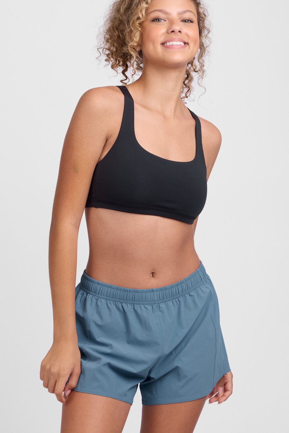  Janie 2.0 High Waisted Run Short - Midnight Blue