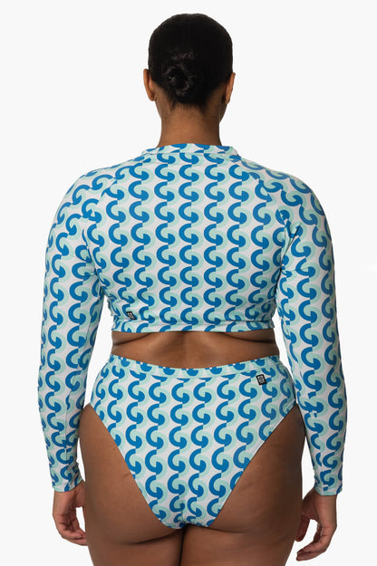  Moana Long Sleeved Crop Rashie - Dana Point