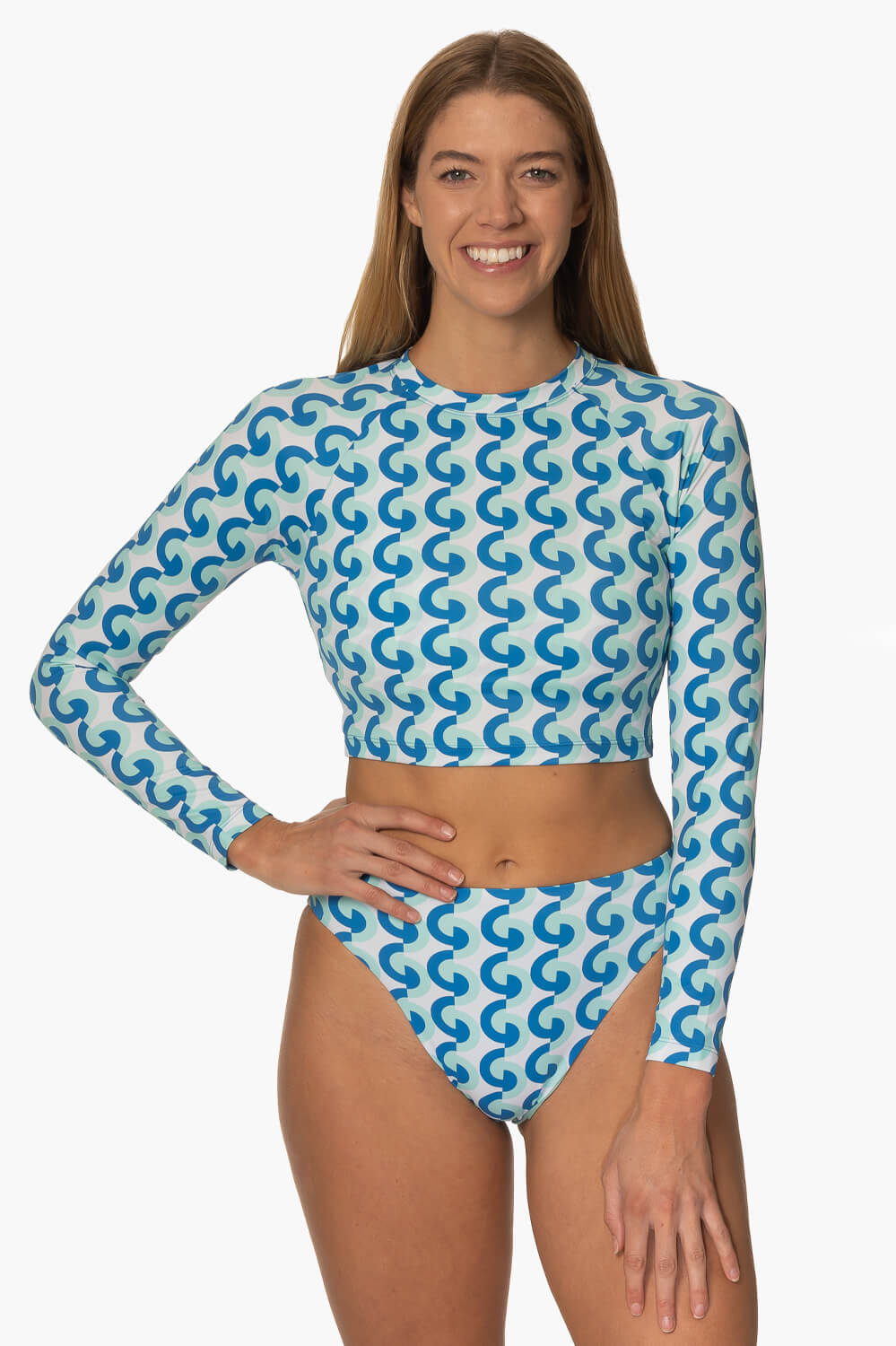  Moana Long Sleeved Crop Rashie - Dana Point