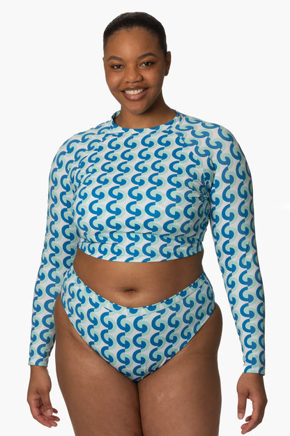  Moana Long Sleeved Crop Rashie - Dana Point
