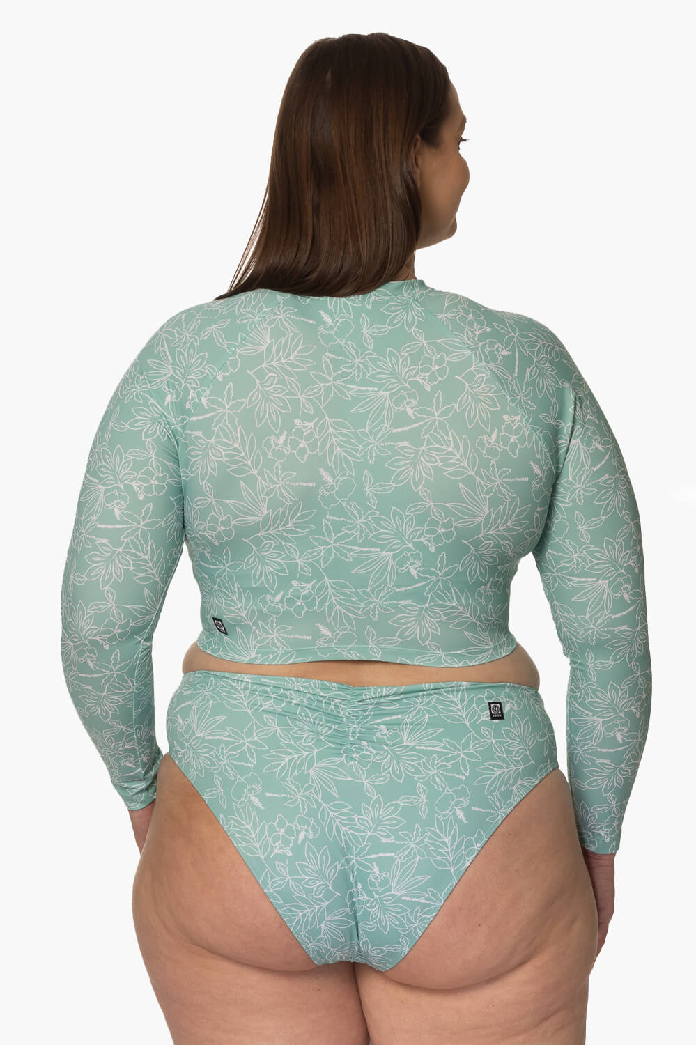  Moana Long Sleeved Crop Rashie - Del Mar