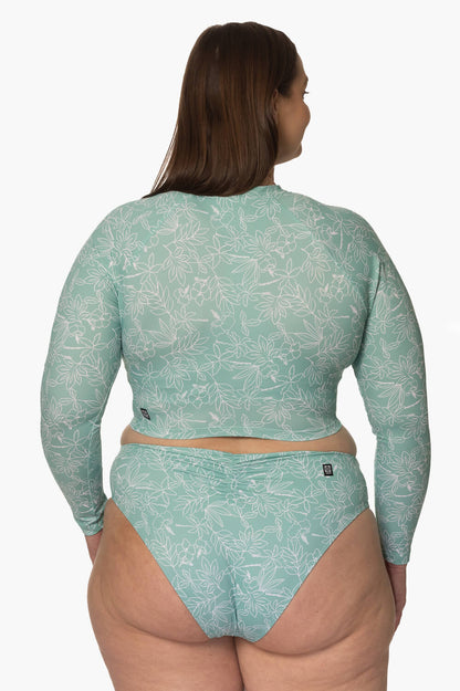  Moana Long Sleeved Crop Rashie - Del Mar