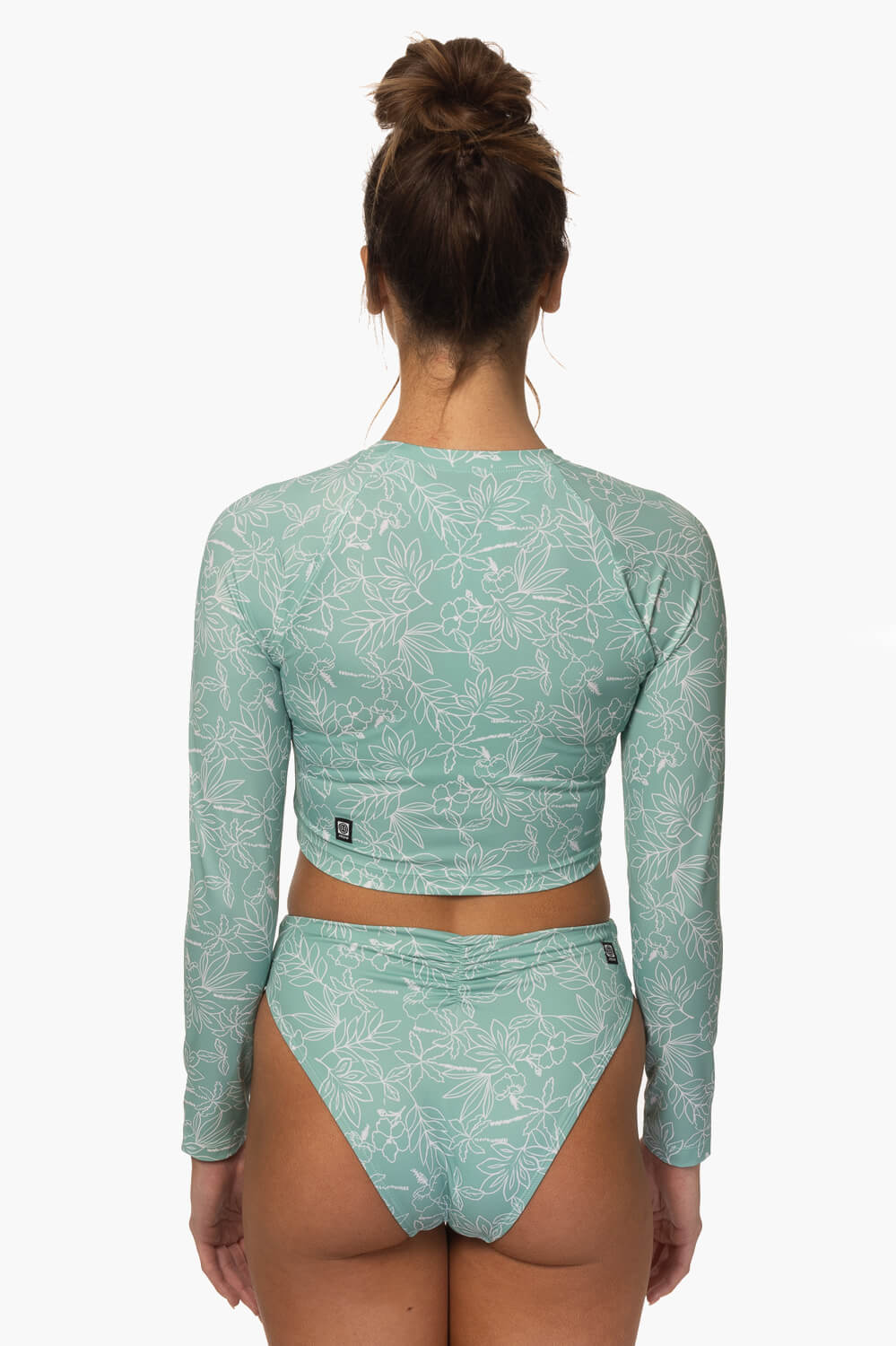  Moana Long Sleeved Crop Rashie - Del Mar