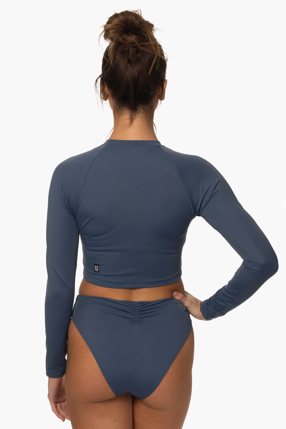  Moana Long Sleeved Crop Rashie - Laguna