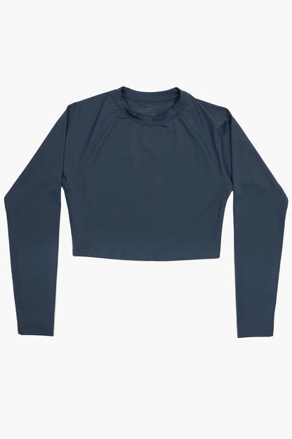  Moana Long Sleeved Crop Rashie - Laguna