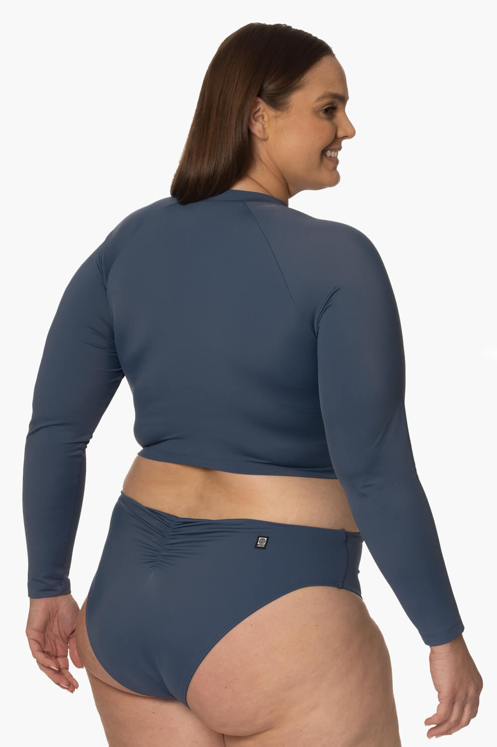  Moana Long Sleeved Crop Rashie - Laguna