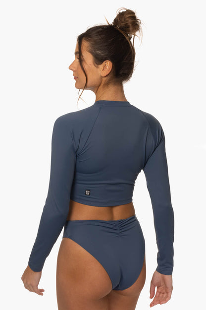  Moana Long Sleeved Crop Rashie - Laguna