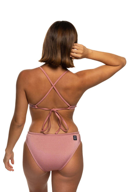  Andy Bikini Bottom - Rose Gold Shimmer