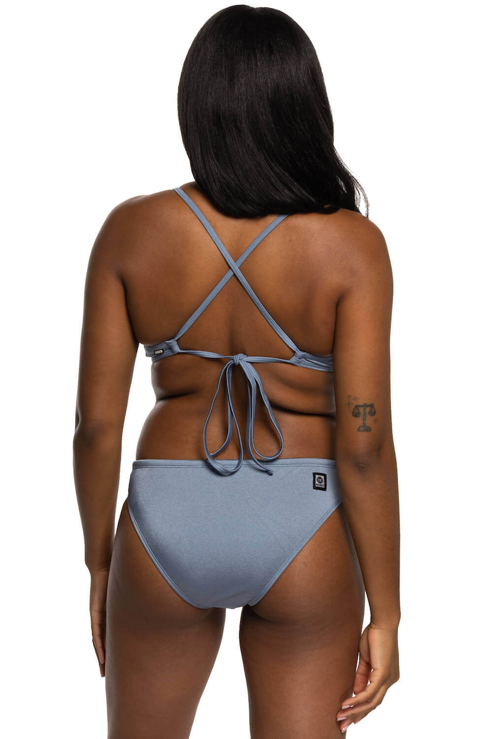  Andy Bikini Bottom - Silver Blue Shimmer