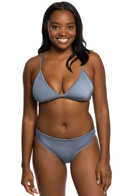  Andy Bikini Bottom - Silver Blue Shimmer