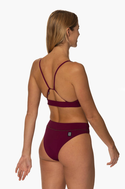  Zoe Bikini Bottom - Cabernet
