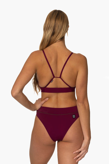  Zoe Bikini Bottom - Cabernet