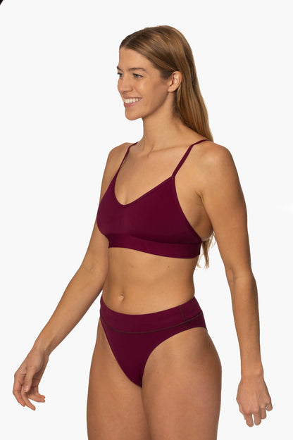  Zoe Bikini Bottom - Cabernet