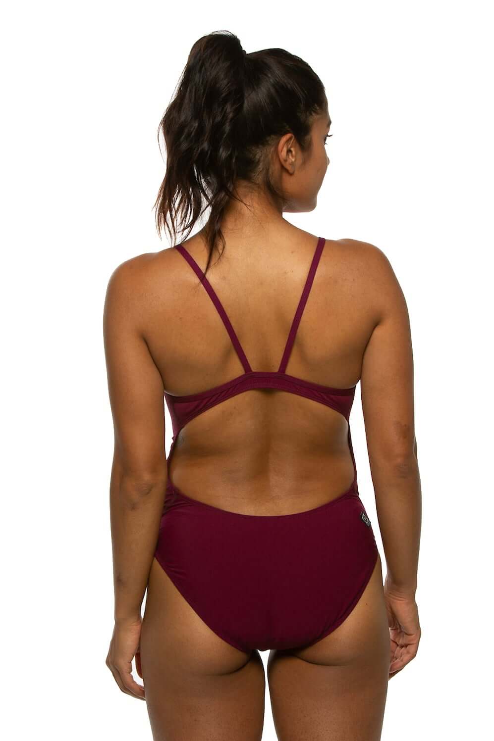 Devon Swim Onesie - Cabernet