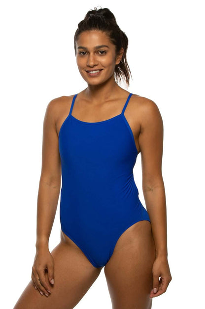  Devon Swim Onesie - Blueberry